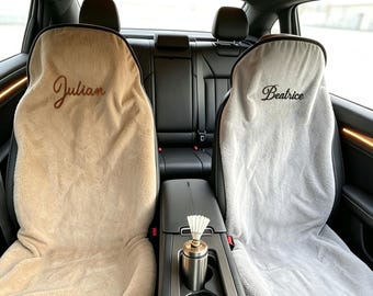 Toalha de viagem para assento de carro, capa protetora resistente ao suor, protetor de assento veicular, capa macia para assento de carro, acessório automotivo, presente para motorista iniciante