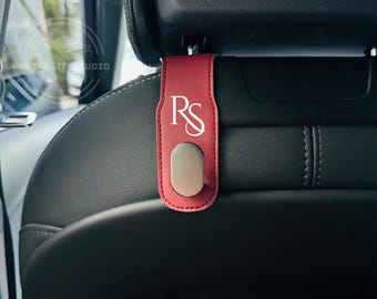 Custom Initials Storage Hanger, Car Headrest Hook, Car Organizer, Car Hook for Bag, Car Headrest Hanger, Boho Car Accessories