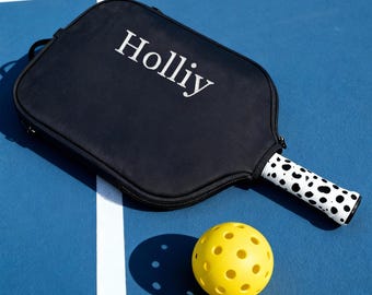 Custom Name Paddle Case Bag, Pickleball Paddle Case, Racquet Cover, Paddle Protector, Pickleball Sleeve for Teams, Birthday Gifts