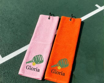 Toalla de ráquetbol personalizada, toallas con nombre bordado, toallas de microfibra, toalla deportiva, toalla de lanzamiento con monograma, regalo de cumpleaños