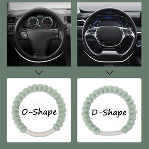 Cute Fuzzy Car Steering Wheel Cover for Women,Winter Short Plush Warm Steering Wheel Cover,Custom Text Warm Car Interior Accessory,Nice Gift image 10