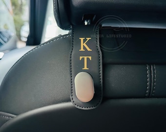 Personalized Car Headrest Hook, Headrest Car Hooks with your Initials, Car Organizer, Car Hook for Bag, Purse Bag Hanger Holder