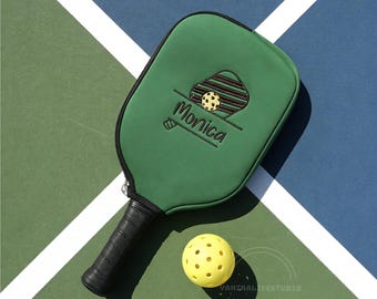Funda personalizada para pickleball, funda bordada para raqueta de pádel, accesorio para pickleball, equipo para pickleball, funda de neopreno para pickleball
