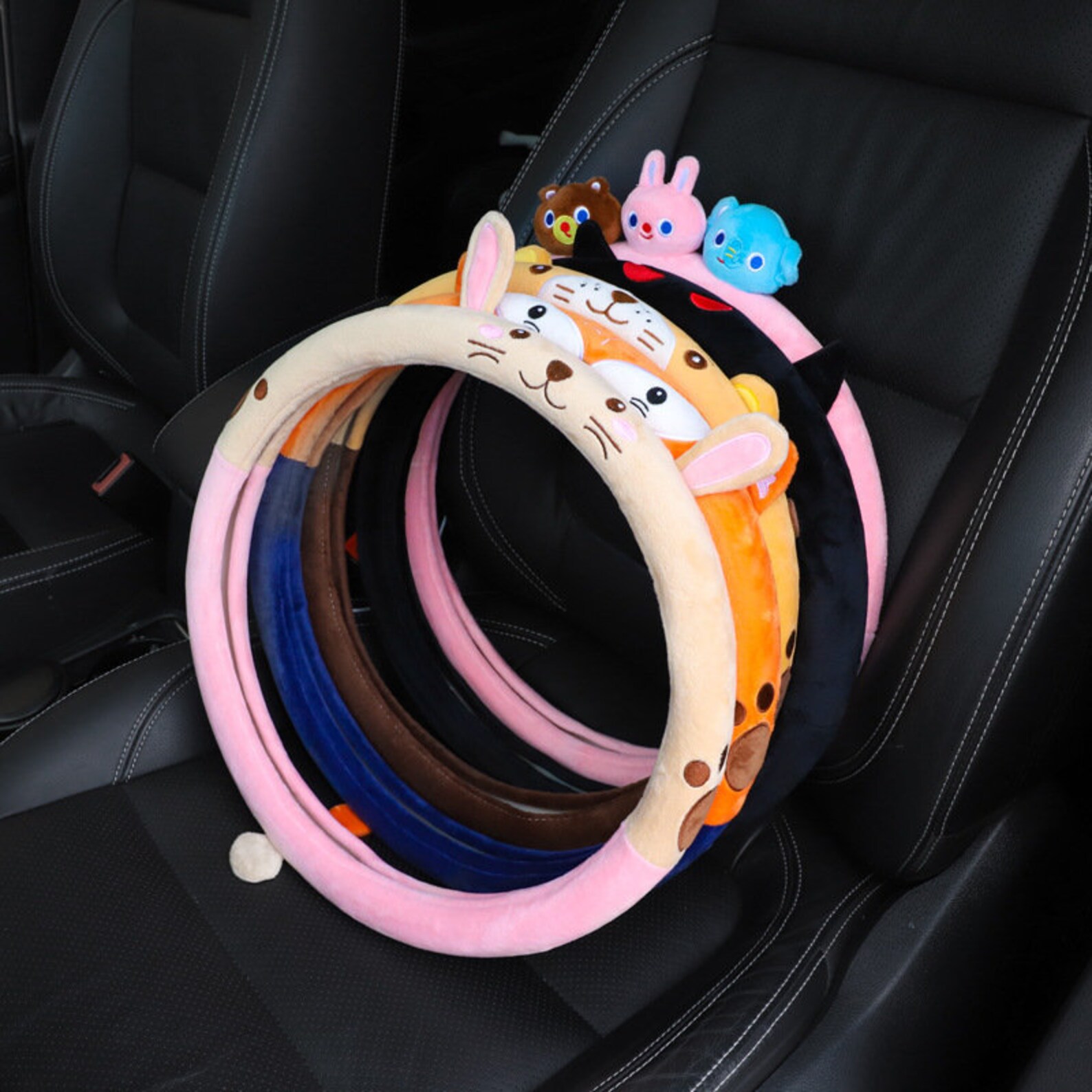 Cute Animal Steering Wheel Covers for Womanfuzzy Plush Etsy