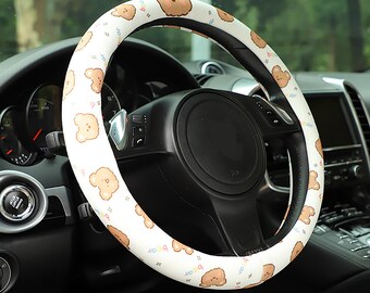 Suitable for Most Models Dead Dancing Bears Steering Wheel Cover Soft and Durable Suitable for Most Models Dead Dancing Bears Steering Wheel Cover Soft and Durable