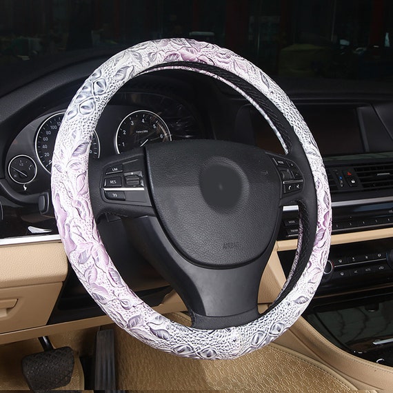 Modern Leather Steering Wheel Cover, Comfortable Steering Wheel Protector,  Fashionable Steering Wheel Cover, Vintage Steering Wheel Cover 
