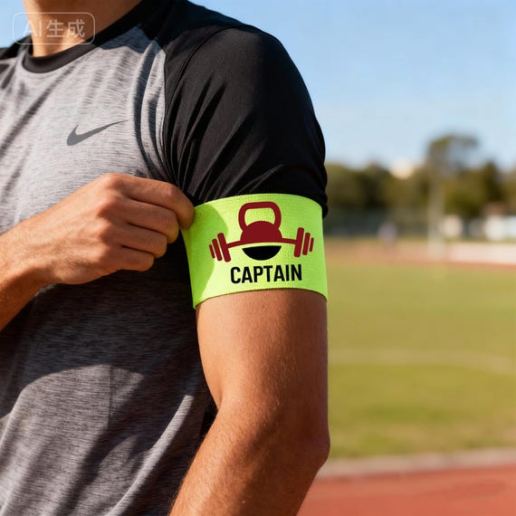 Brassard De Capitaine De Foot Personnalisé – Logo Et Nom D’Équipe Pour Adulte Et Junior