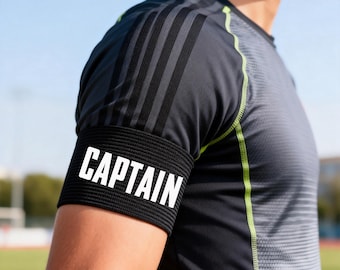 Personalized Captain Armband, Identification Armbands, Parties for Strong Arms, Elastic Loop Armband, Youth Captain Armband, Gift for Team