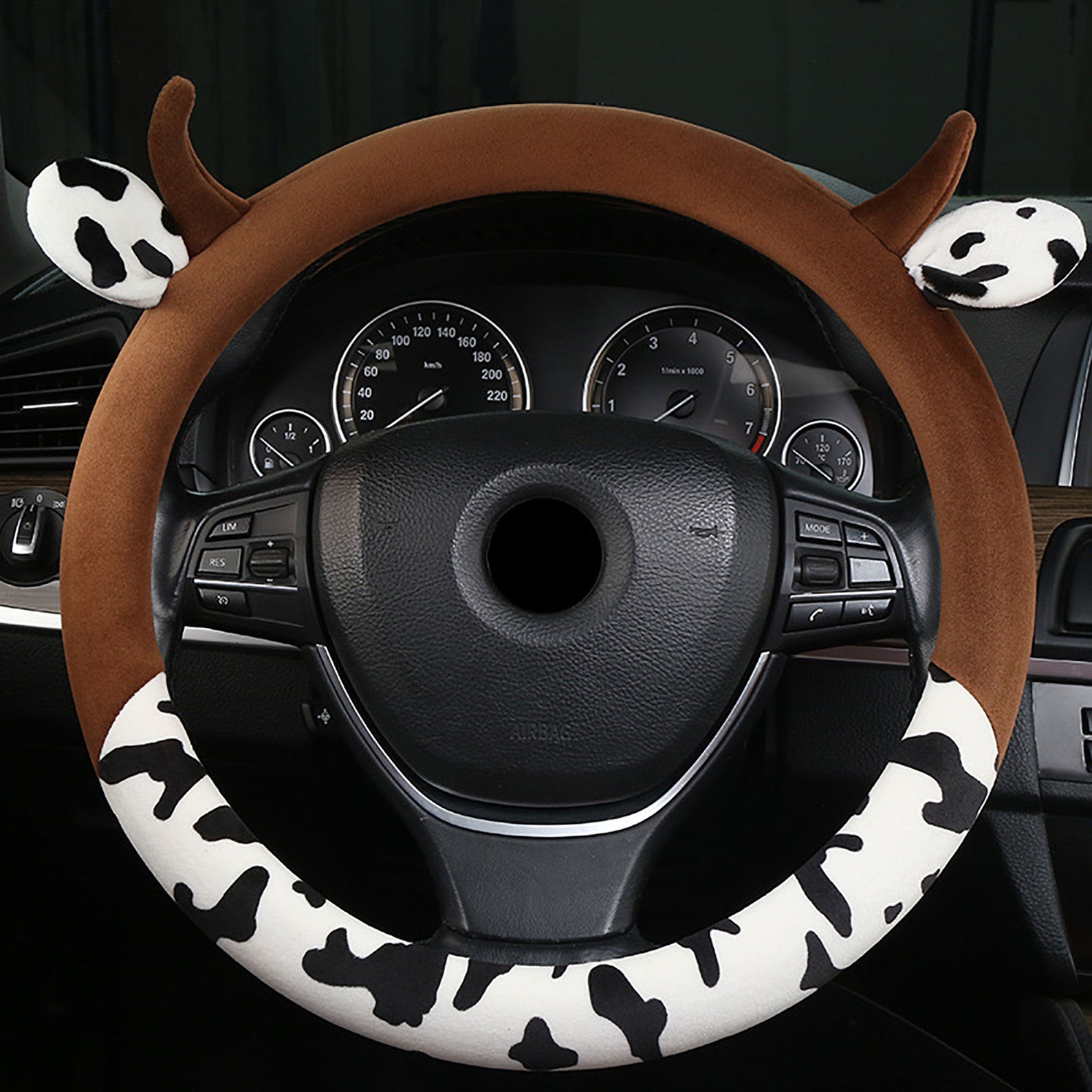 Cute Cows Design Steering Wheel Cover15'' Plush Steer Etsy
