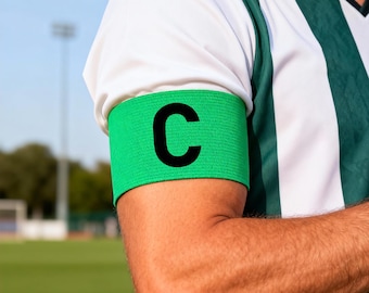 Football Captain Armband, Identification Armbands, Print Club Logo Bands, Elastic Loop Armband, Security Arm Strap, Band for Adults