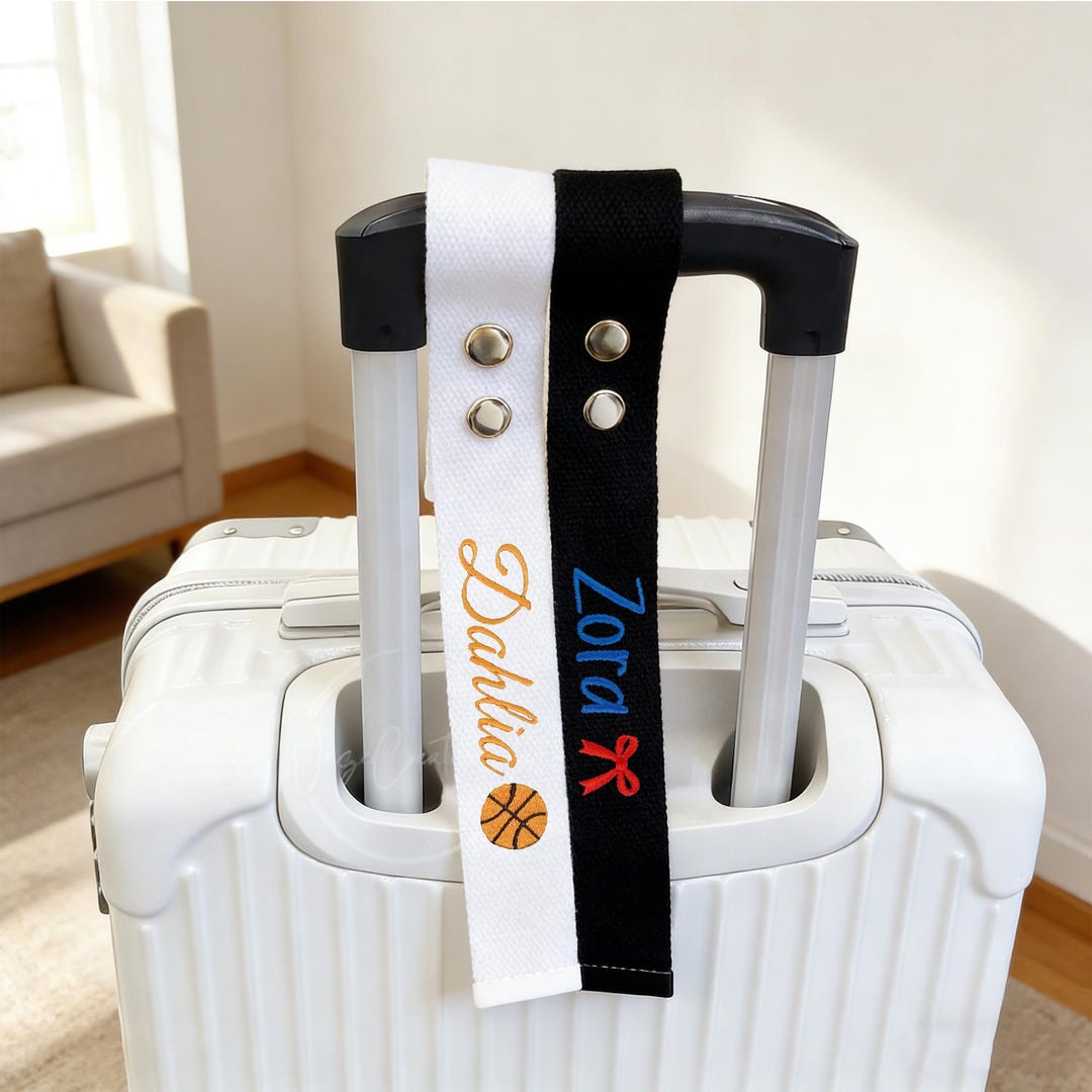 Embroidery Bag Label, Kids Backpack Tag, Name ID for Suitcase, Luggage ...