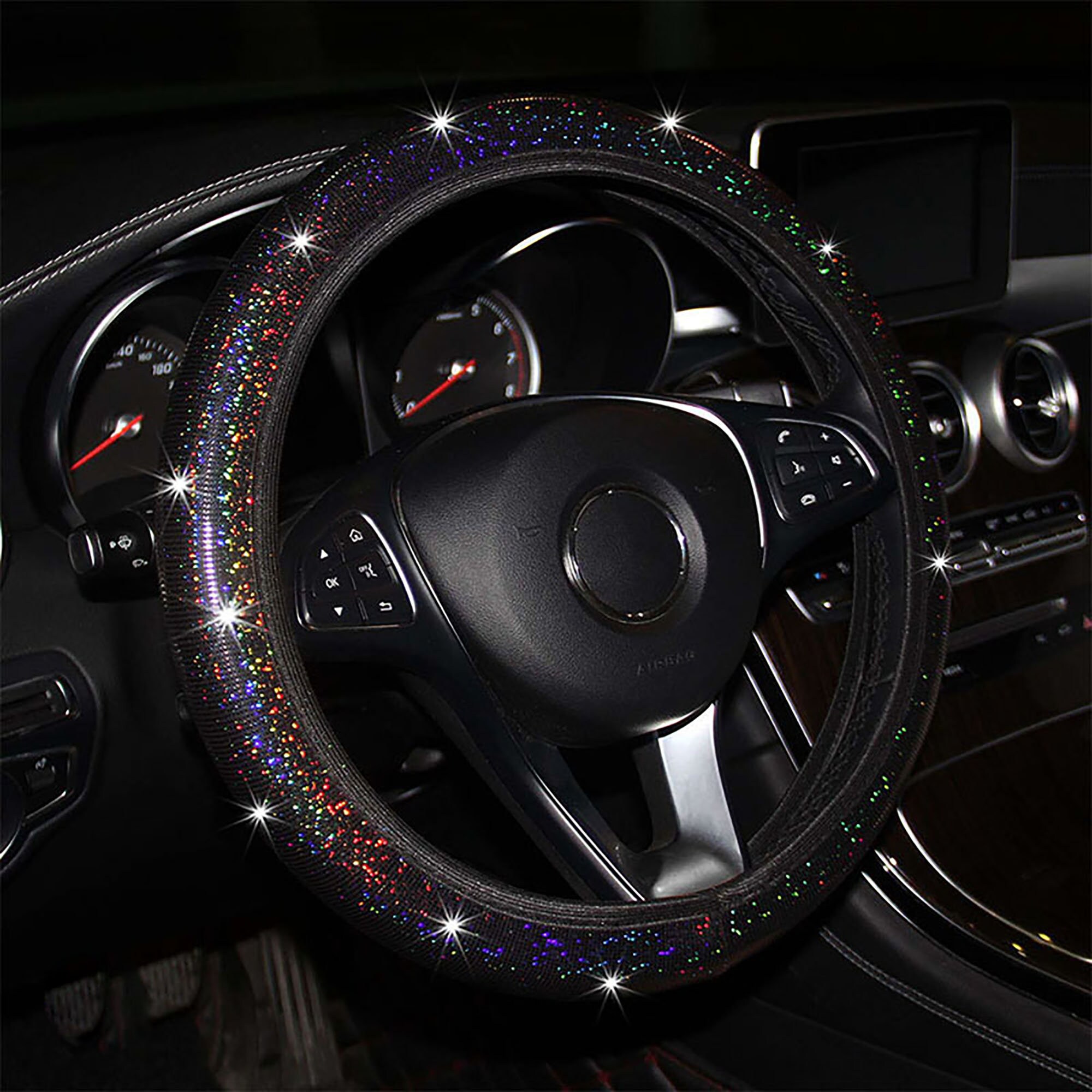 Shiny Sequin Steering Wheel Cover Bling Steering Wheel Wrap Etsy UK