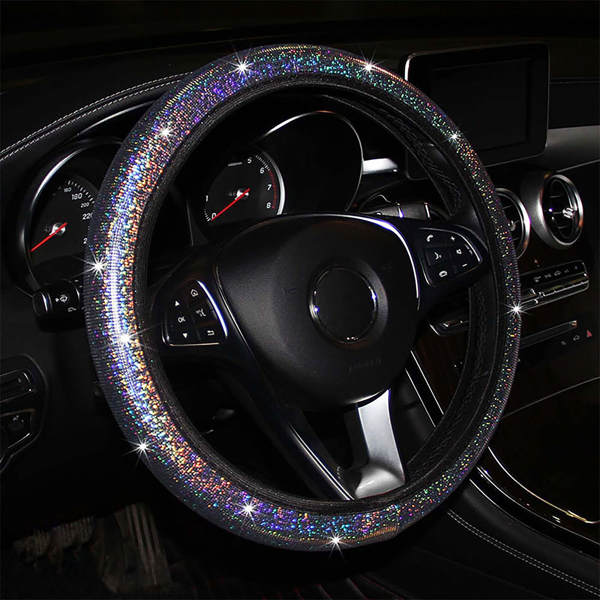Shiny Sequin Steering Wheel Cover Bling Steering Wheel Wrap Etsy UK