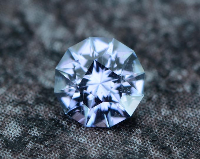 Sapphire 0.36 carat light blue Umba Tanzania naturally faceted, precision cut from Germany