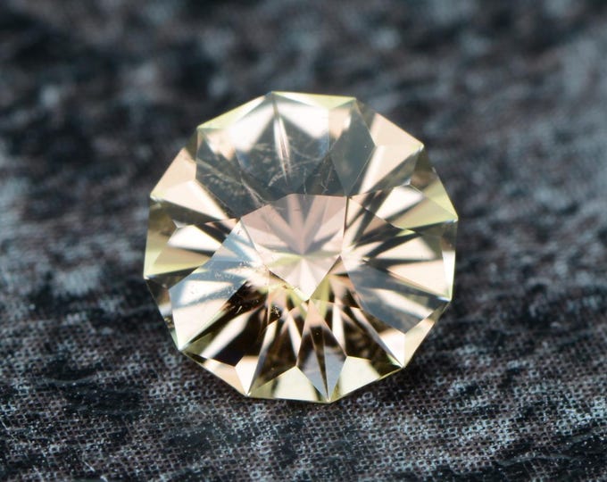 Tourmaline 0.97 carat peach orange Congo natural untreated faceted, precision cut from Germany