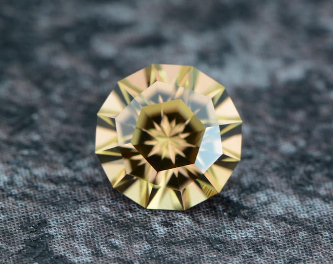 Zircon 1.30 carat golden yellow Tanzania Africa natural untreated faceted, precision cut from Germany
