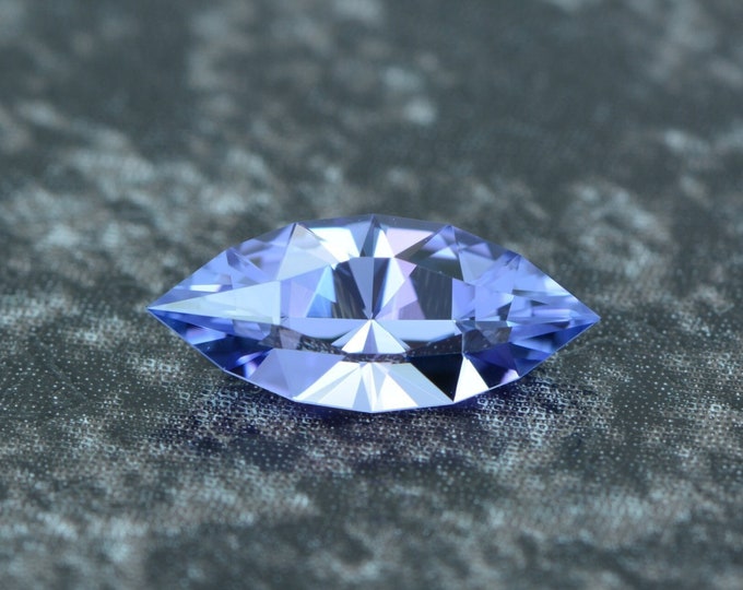 Tanzanite 0.53 carat light violet blue Tanzania untreated faceted, precision cut from Germany