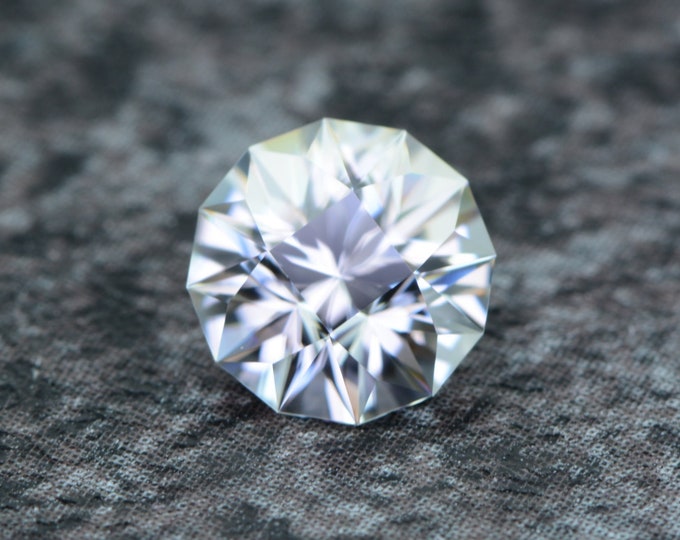 Zircon 1.56 carat colorless Nigeria, Africa naturally faceted, precision cut from Germany