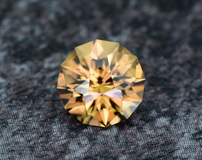 Zircon 1.37 carats orange Southeast Asia naturally faceted, precision cut from Germany