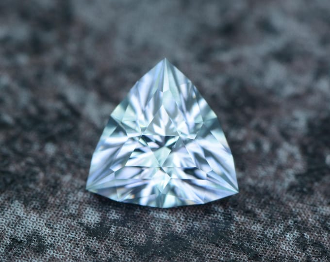Zircon 1.45 carat light blue Vietnam naturally faceted, precision cut from Germany