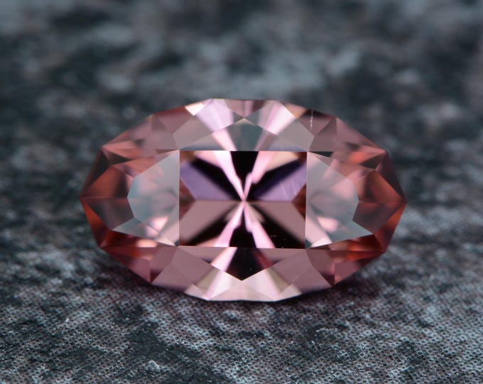 Tourmaline 2.21 carats light pink-dark pink Nigeria natural untreated faceted, precision cut from Germany