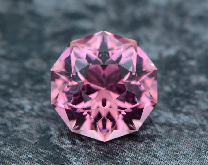 Tourmaline 2.85 carat pink Congo untreated faceted, precision cut from Germany