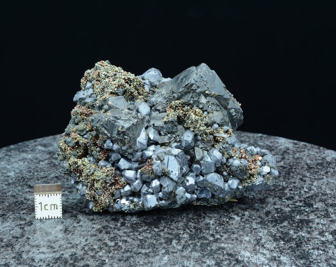 Galena Sphalerite Pyrite, crystal specimen - Trepca, Kosovo 83 x 59 x 37 mm