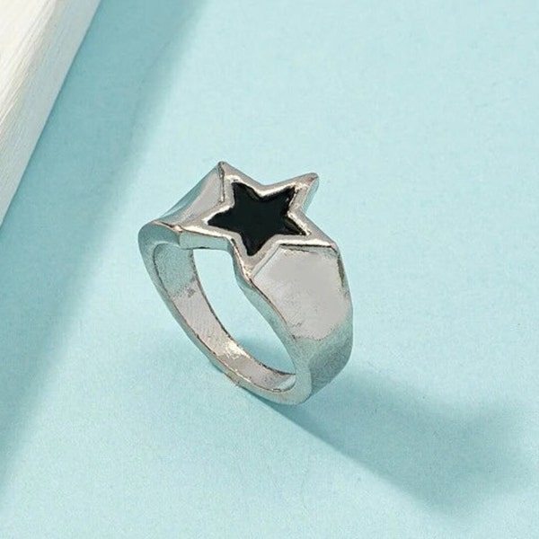 Unique Star Ring, 925 Sterling Silver Ring, Statement Ring, Chunky Ring, Silver Jewelry, Dainty Ring, Boho Ring Handmade Ring