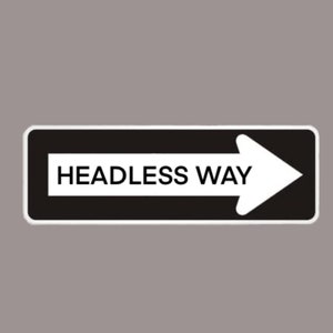 Headless Way Mindfulness Aufkleber