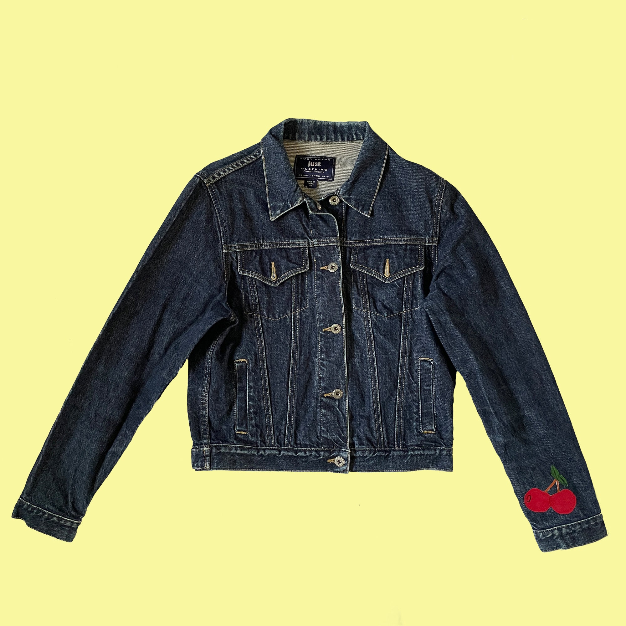 Hand-painted Just Jeans Custom Fruit 