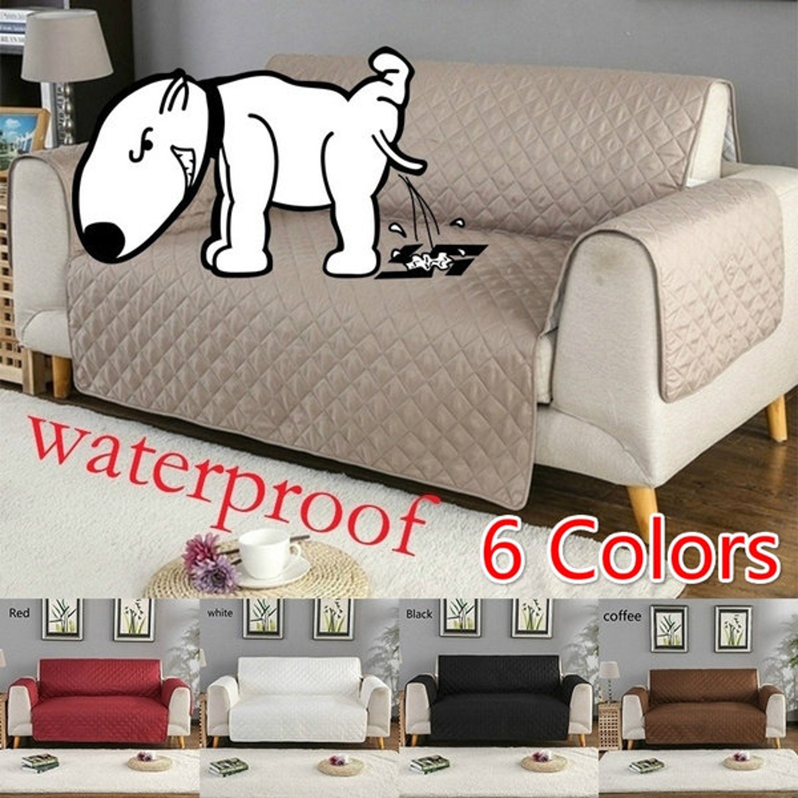 Children Waterproof Sofa Cover Dog Pets Sofa Cover Washable Etsy