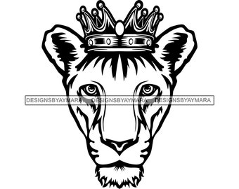 Free Free 240 Lion Head With Crown Svg SVG PNG EPS DXF File