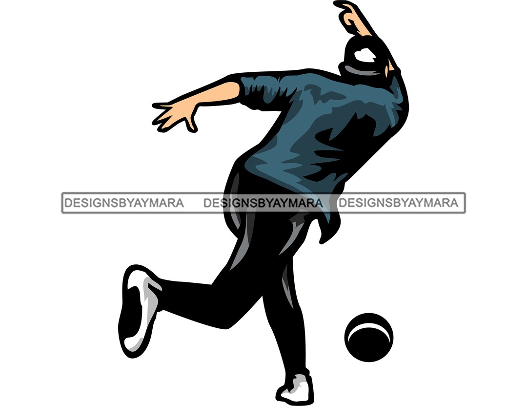 Man Bowler Player Professional Competition Bowling Team Sport Mascot ...