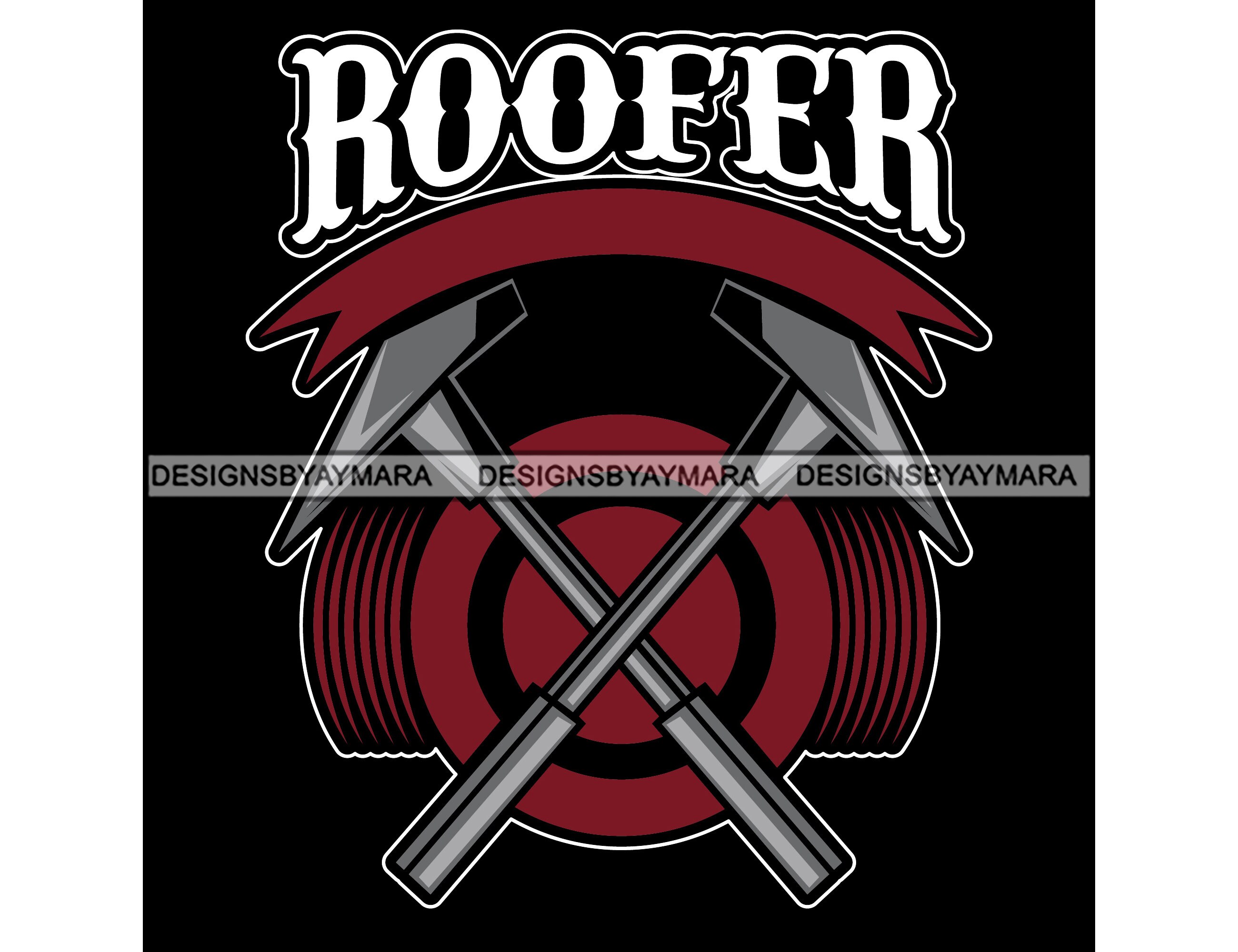 Roofer Roofing Hammers House Building Rooftop Repair Sky Etsy