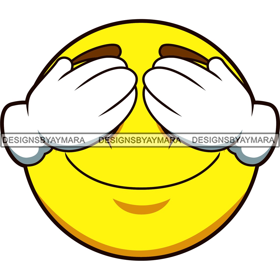 Face Emoji Covering Eyes Text Message Cartoon Tattoo Ink Art Etsy