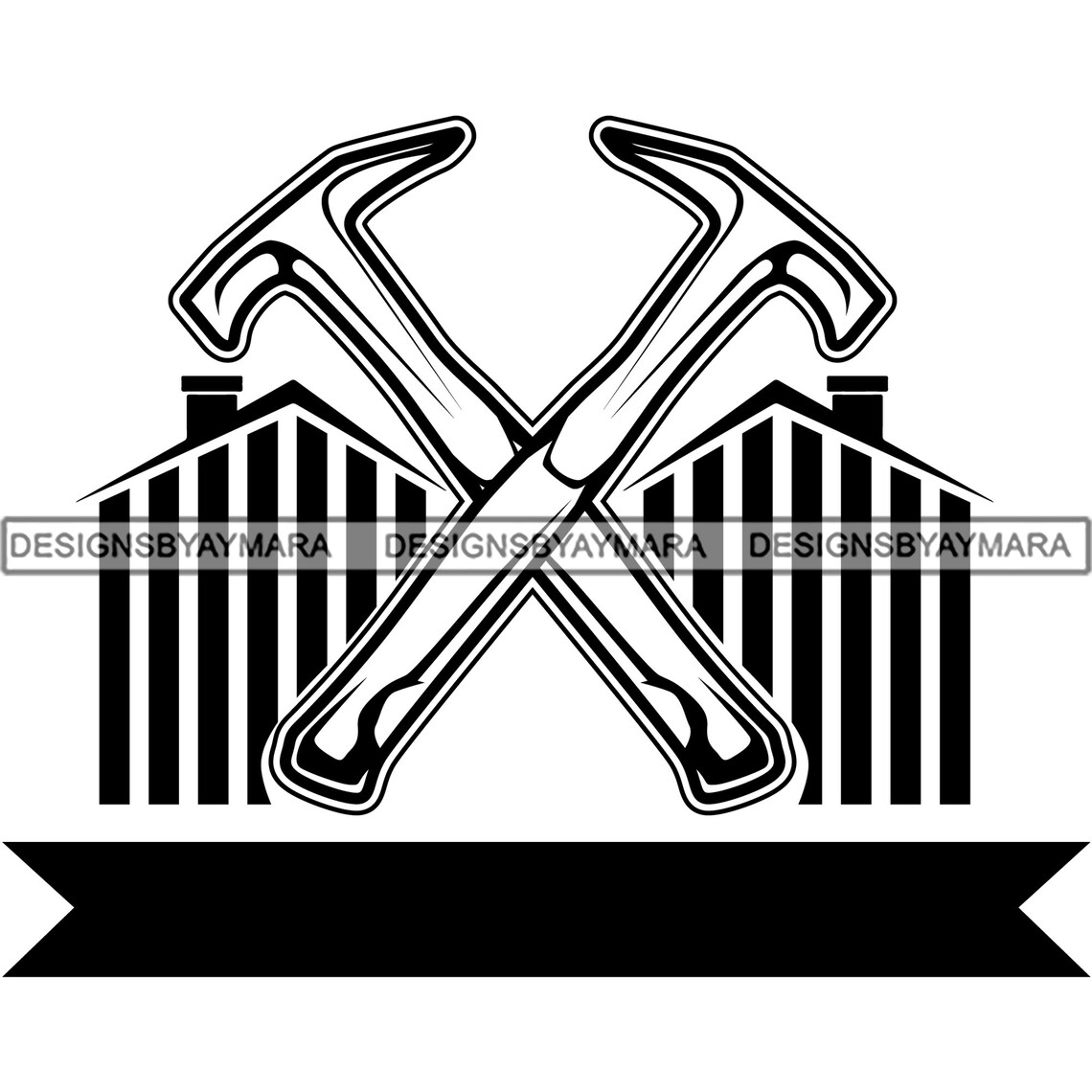 Roofing Hammers Houses Building Rooftop Repair Renovation Etsy