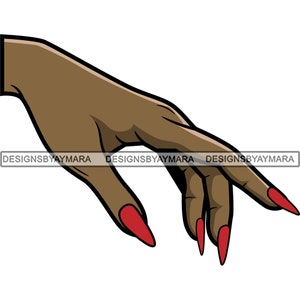 Afro American Woman Hand Finger Pointing Blaming Illustration Tattoo Ink Art SVG PNG JPG Clipart Vector Designs Silhouette Cricut Cutting