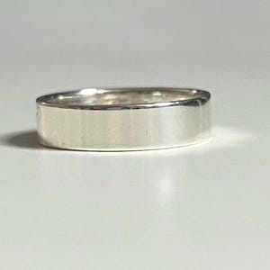 Ring 925 graviert Gravur Glatter Stapelring sterling silver Personalisiert 5mm unisex