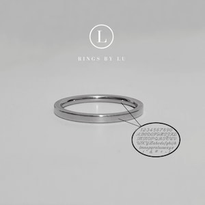 Ring engraving stainless steel unisex 2 mm | stainless steel | engravable | engraved | anti tarnish | minimalistic | personalized | custom made