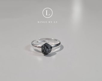 Ring Crystal Heilstein | verstellbar| silber | gold | snowflake Obsidian | Aquamarine | angelite | kyanite|amethyst | quartz | Larimar