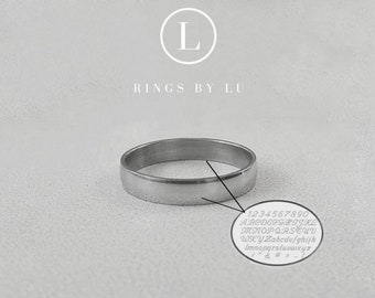 Ring engraved stainless steel unisex | stainless steel | engravable | engraved | anti-tarnish | minimalistic | personalized | custom made simple