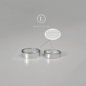 Ring engraved | personalized | stainless steel | anti-tarnish unisex | lightweight | adjustable | adjustable | engraved | silver | silver