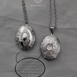 Medallón personalizado de acero inoxidable con escritura grabada a mano en estilo vintage: un regalo único para pareja, amigo/a, aniversario o San Valentín.