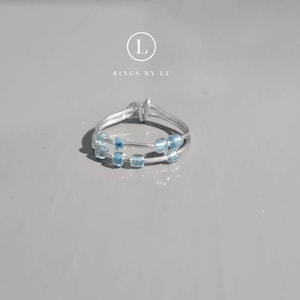 Ring Anxiety Beads movable stainless anti tarnish lightweight anxiety ring fidget ring