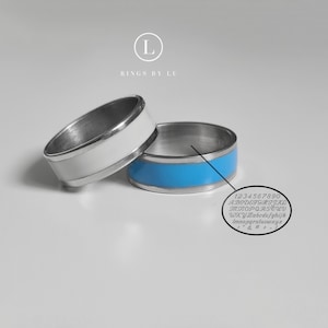 Stainless steel ring with engraving | minimalist unisex personalized