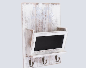 Gancio personalizzato per guinzaglio per cani / Appendi guinzaglio in legno bianco, organizer per animali domestici