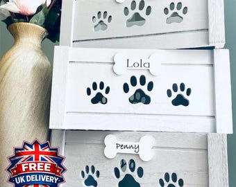 Personalised Dog Toy Box | Handmade Grey Wooden Pet Hamper
