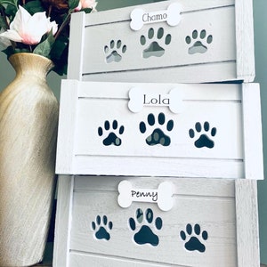 Personalised toy box | Dog box | Gift box | Dog Crate | Dog treat | Gifts for dogs | Grey box | Wooden box | Hand made | Pet hamper | Pets