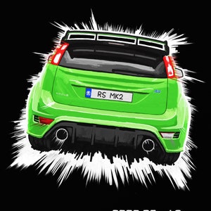 Ford Focus RS mk2 Classic Car T-Shirt Gift
