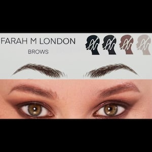 Brauen-Transfersticker - Victoria, Black & Brown